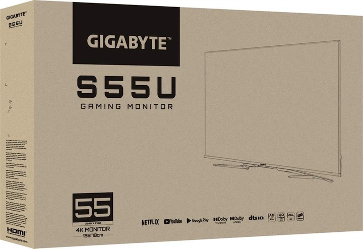 Monitor Gigabyte 54.6'' S55U 138.7 cm (3840 x 2160) (2ms) (4 x HDMI) (Czarny) (S55U EK) - obraz 10
