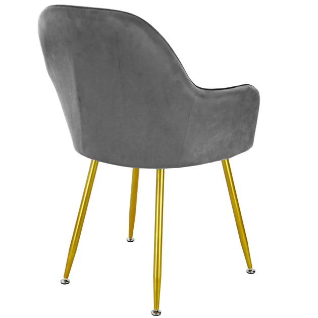 Стул в скандинавском стиле с мягкой обивкой DSF-316 Gray - изображение 2