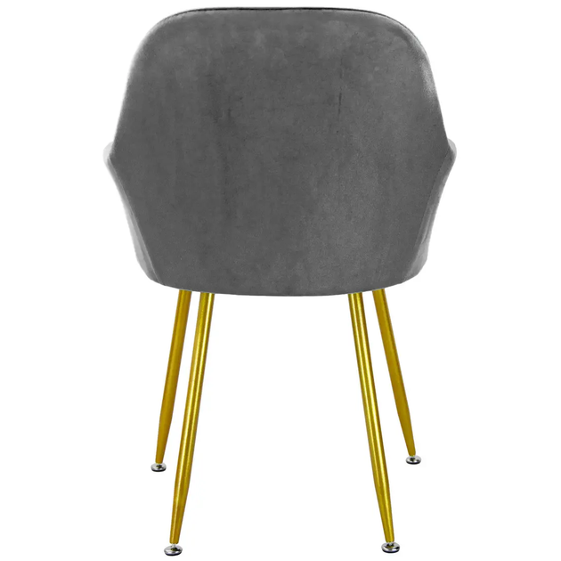 Стул в скандинавском стиле с мягкой обивкой DSF-316 Gray - изображение 4