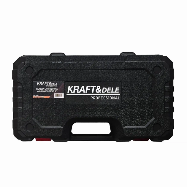 Аккумуляторная мини-цепная пила Kraft&Dele KD10627, 4", 7 м/с, с 2 аккумуляторами, оранжевая - изображение 10