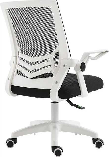 Офісне крісло Hedo ергономічне поворотне з сітки Чорно-біле 56950 (5902734872678) - зображення 2