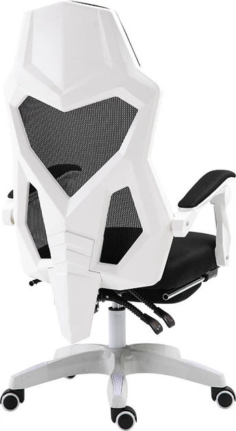 Офісне крісло Hedo ергономічне обертове з підголівником та підставкою для ніг Біле 56938 (5902734872722) - зображення 2