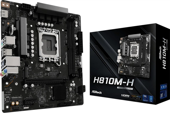 Материнська плата ASRock H810M-H mATX LGA1851 DDR5 (4711581490833) - зображення 4