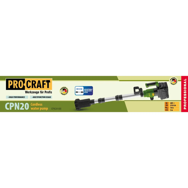 Акумуляторный насос Procraft CPN20 - Фото 4 Акумуляторный насос Procraft CPN20 - зображення 4