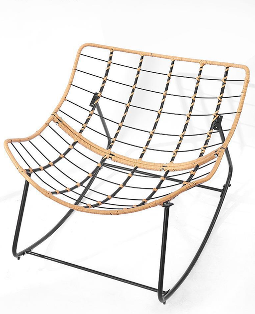 Fotel bujany Hedo Skandynawski kokon Beżowy 99718 (5904041162251) - obraz 2