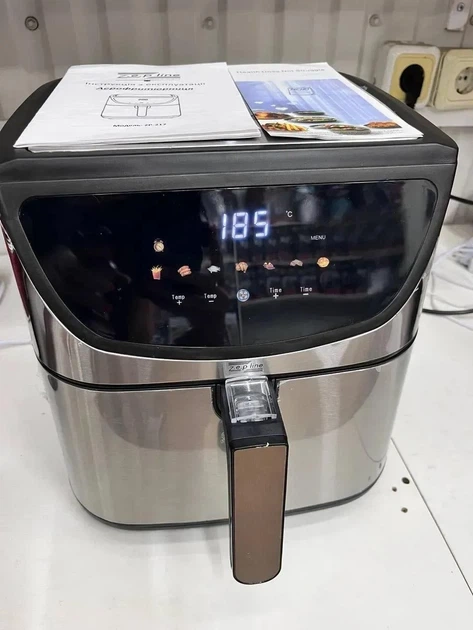 Професійна фритюрниця Zepline ZP-217 12 л 4200 Вт 2 ТЕНи антипригарні кошики сенсорне керування - изображение 3