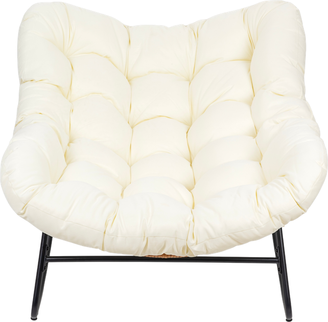 Fotel bujany Hedo Skandynawski kokon XL Beżowy 100027 (5907335201704) - obraz 3