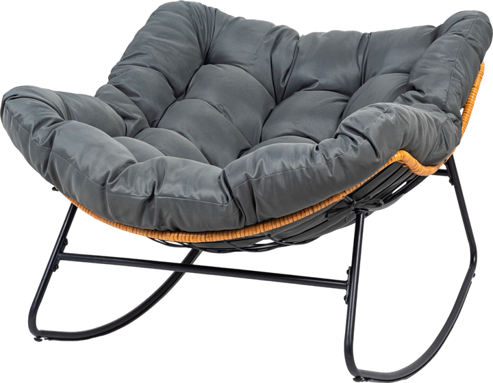 Fotel bujany Hedo Skandynawski kokon XL Szary 100028 (5904041164453) - obraz 3