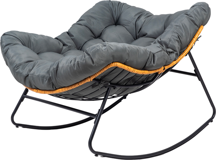 Fotel bujany Hedo Skandynawski kokon XL Szary 100028 (5904041164453) - obraz 5