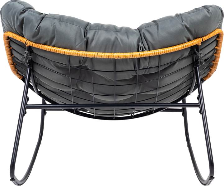 Fotel bujany Hedo Skandynawski kokon XL Szary 100028 (5904041164453) - obraz 8