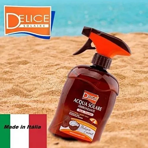 Спрей для интенсивного загара с ароматом кокоса Delice Sun Aqua Fresh Bronze Tanning water with Carotene, Aloe Vera and Green Tea 500ml - Фото 6 Спрей для интенсивного загара с ароматом кокоса Delice Sun Aqua Fresh Bronze Tanning water with Carotene, Aloe Vera and Green Tea 500ml - изображение 6