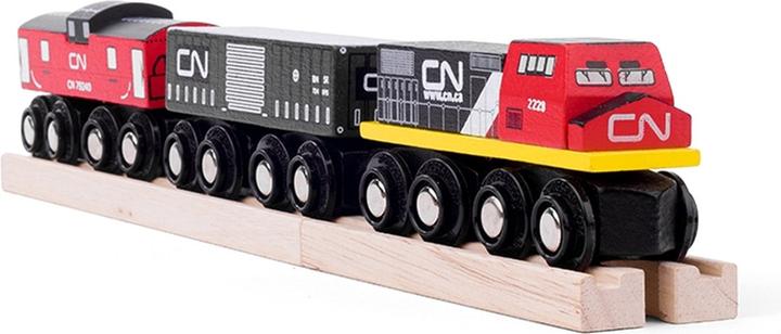 Drewniana kolejka Bigjigs Bigjigs Rail CN 5 elementów (0691621094464) - obraz 2