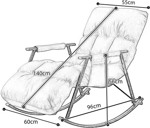 Fotel bujany Hedo ze złotą metalową podstawą Biały 99710 (5904041162176) - obraz 2