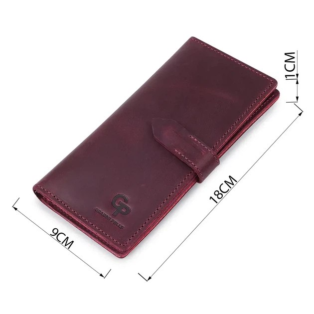 Кожаное женское матовое портмоне Grande Pelle 11561 Бордовый - Фото 2 Кожаное женское матовое портмоне Grande Pelle 11561 Бордовый - изображение 2