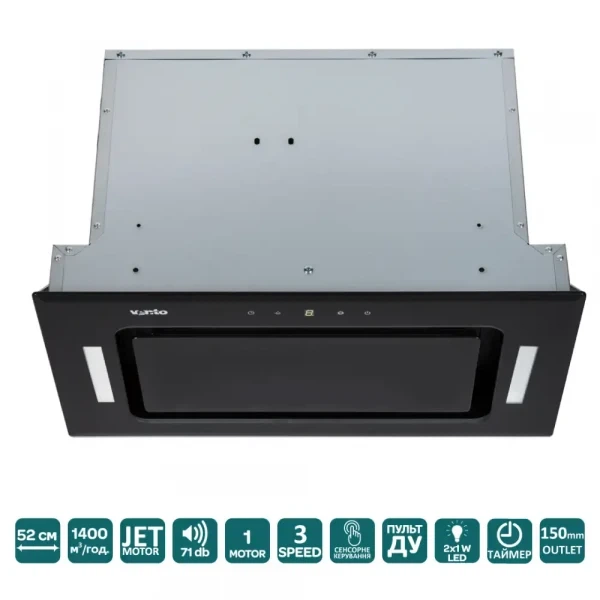 Вытяжка ventolux punto 52 bg (1400) trc jet - изображение 3
