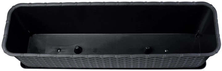 Skrzynia balkonowa z podstawką Kadax Frette 60 cm Antracyt (K2872) - obraz 5