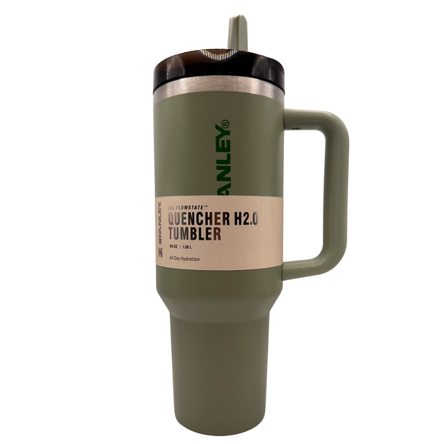 Термос термокружка Stanley Quencher ProTour Flip Straw Tumbler из нержавеющей стали 1,18 л Sage Green KT7001954 - Фото 6 Термос термокружка Stanley Quencher ProTour Flip Straw Tumbler из нержавеющей стали 1,18 л Sage Green KT7001954 - изображение 6