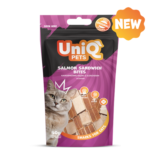 Ласощі для котів Uniq PETS CAT SNACKS MIMI Сендвічі з лососем, 50 г - зображення 3