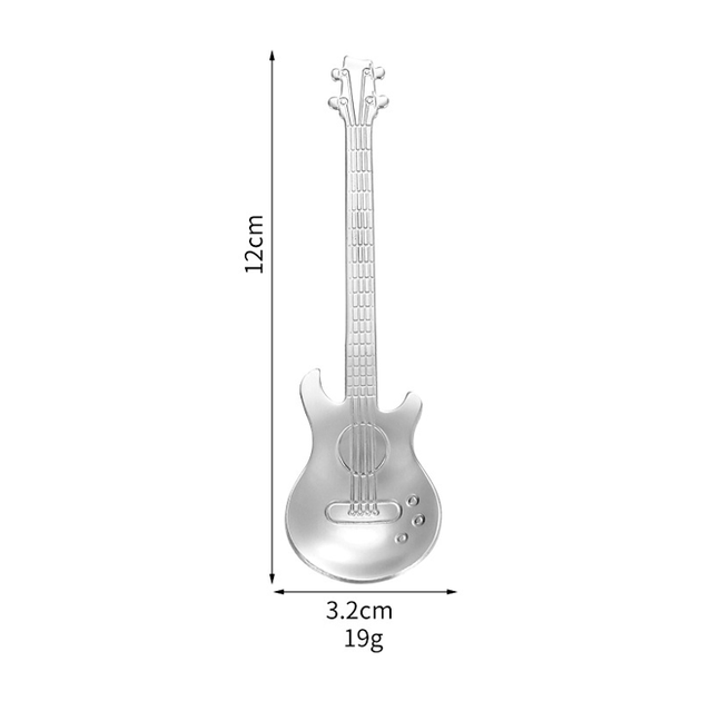 Набір креативних ложок 2в1 «Spoon Guitar» Бронзовий - зображення 2