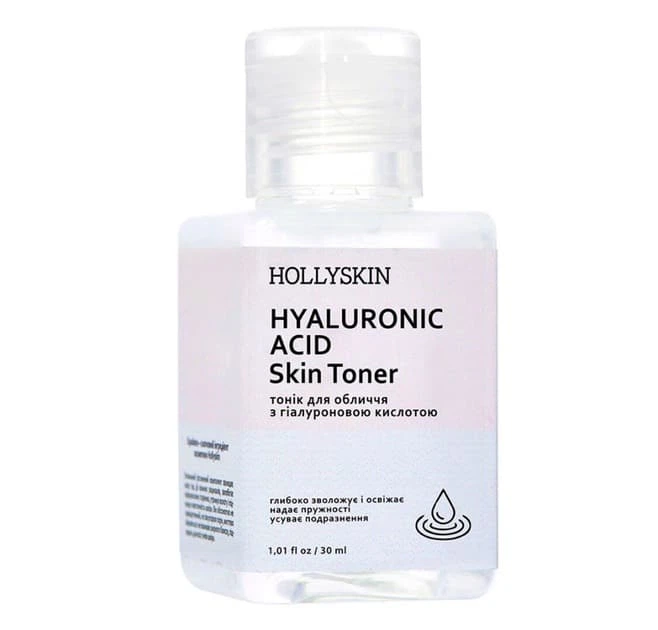 Тонік для обличчя з гіалуроновою кислотою Hollyskin Hyaluronic Acid Skin Toner 30 мл - Фото 1 Тонік для обличчя з гіалуроновою кислотою Hollyskin Hyaluronic Acid Skin Toner 30 мл - изображение 1
