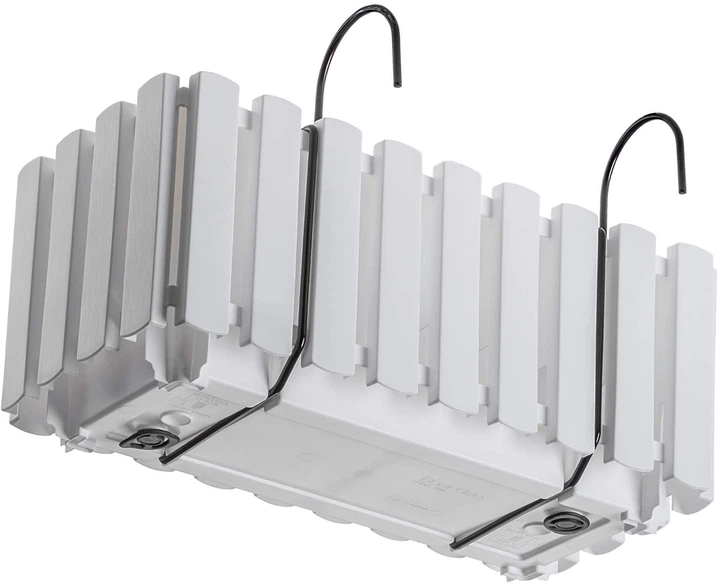 Skrzynia balkonowa Kadax Glifada 38 x 18 x 16.5 cm Biała (K8426) - obraz 3