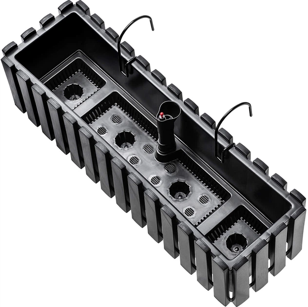 Skrzynia balkonowa Kadax Glifada 58 x 18 x 16.5 cm Antracyt (K8432) - obraz 2