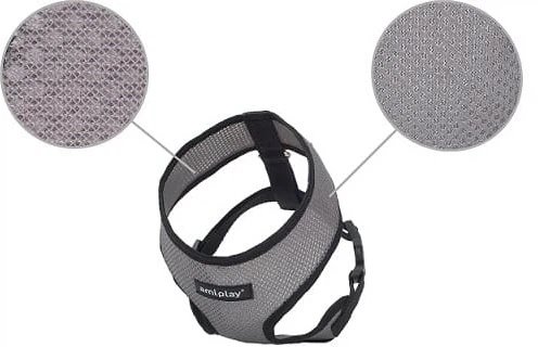 Szelki dla psów Amiplay Scout Air M Szare (5907563248854) - obraz 3