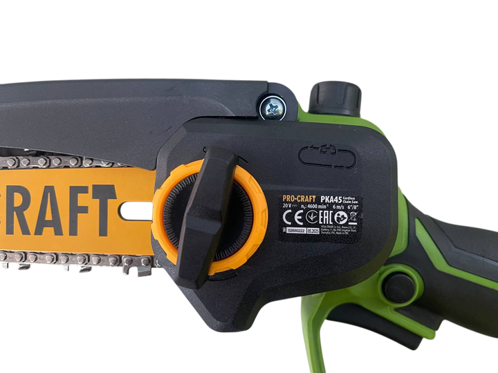 Акумуляторна ланцюгова пила PROCRAFT PKA45, 20В, автоматичне змащення ланцюга, 2 АКБ, кейс - изображение 3