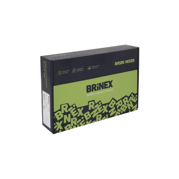 Brinex Pure 001F Смеситель для раковины низкий Graphite - изображение 5