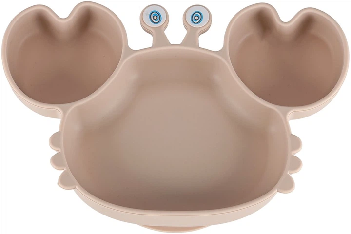 Zestaw naczyń dla dzieci Kik silikonowe krab beżowy 9 szt (5903039767973) - obraz 2