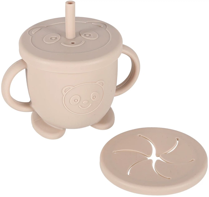 Zestaw naczyń dla dzieci Kik silikonowe krab beżowy 9 szt (5903039767973) - obraz 4