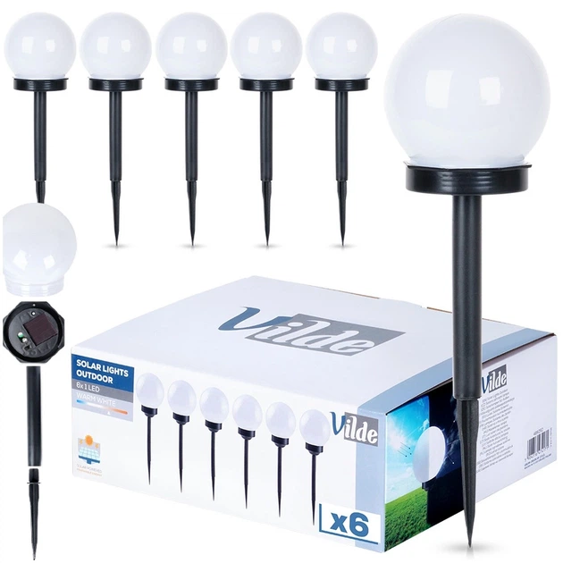 Світильник ґрунтовий сонячний Orion 489292 стальні вбивні 33.5 см 6 шт (5904316474171) - зображення 4