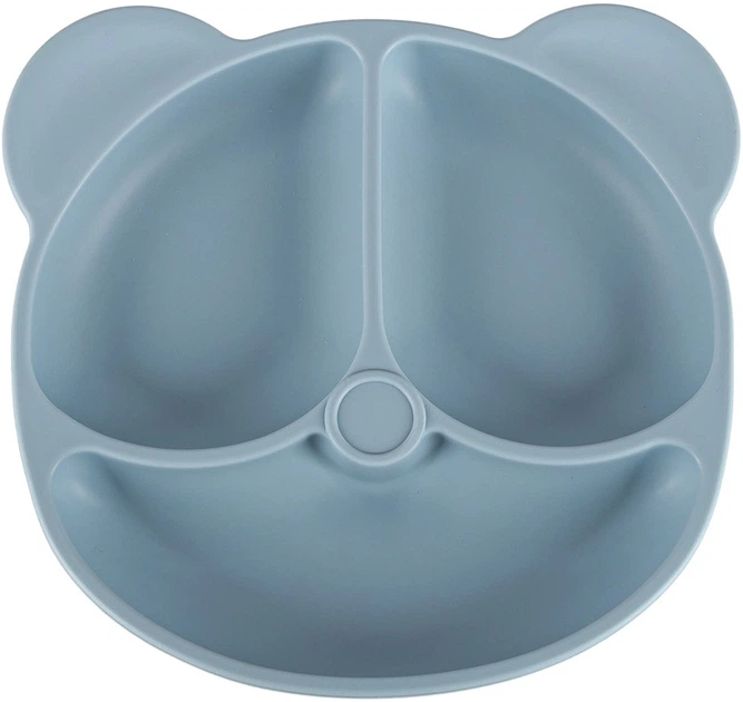 Zestaw naczyń dla dzieci Kik silikonowe misiek niebieski 8 szt (5903039767935) - obraz 2