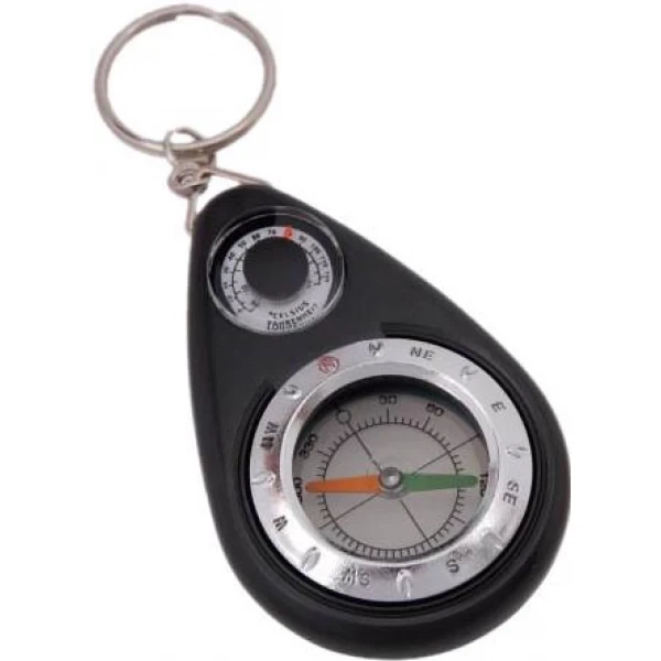 Брелок Munkees Compass with Thermometer (1012-3154-BK) - Фото 1 Брелок Munkees Compass with Thermometer (1012-3154-BK) - зображення 1