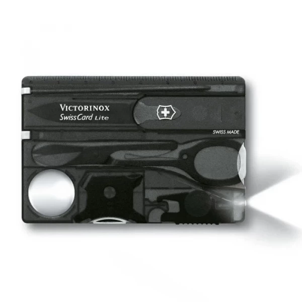 Нож Victorinox Swiss Card Lite Transparent Черный (1049-Vx07333.T3) - Фото 1 Нож Victorinox Swiss Card Lite Transparent Черный (1049-Vx07333.T3) - изображение 1