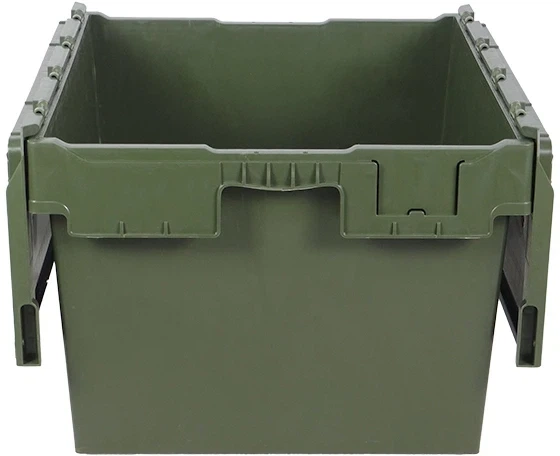 Ящик пластиковый (800х600х440) сплошной, оливковый - изображение 7