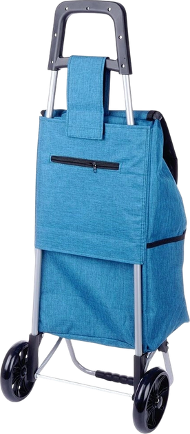 Wózek z torbą na zakupy Orion 40 l Niebieski (8592381177065) - obraz 3