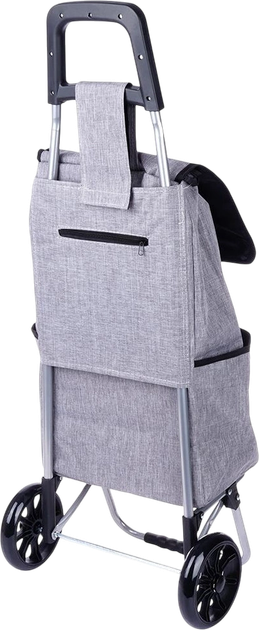 Wózek z torbą na zakupy Orion 40 l Szary (8592381168377) - obraz 3