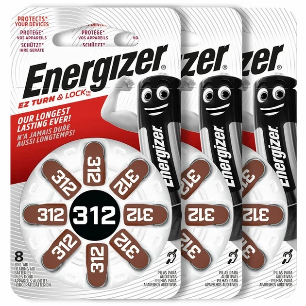 Батарейка ZA312 Energizer Zinc Air PR41 1,45 V-24 ШТУКИ (срок до 05.2029) - Фото 1 Батарейка ZA312 Energizer Zinc Air PR41 1,45 V-24 ШТУКИ (срок до 05.2029) - изображение 1