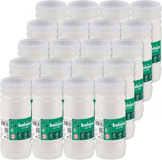 Wkład do zniczy parafinowy Bolsius RP3 68H 20 szt (8717847177230) - obraz 2