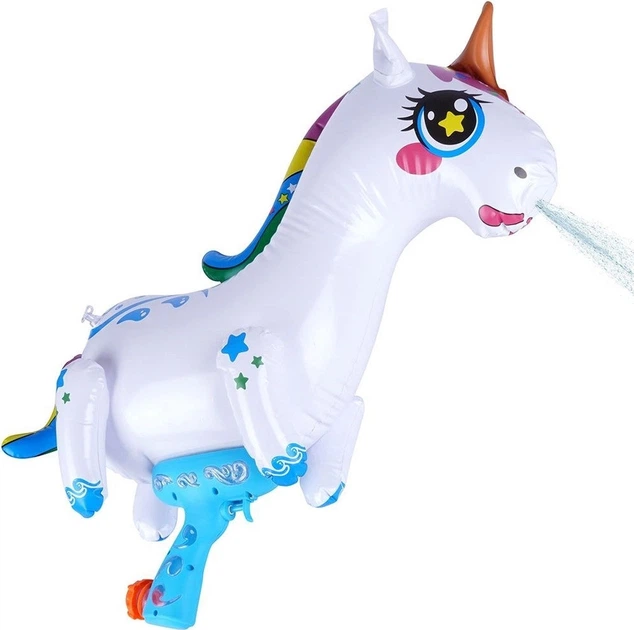 Pistolet na wodę dmuchany Free & Easy Jednorożec (5904316462796) - obraz 2