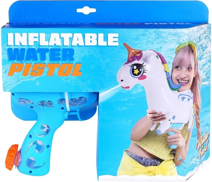 Pistolet na wodę dmuchany Free & Easy Jednorożec (5904316462796) - obraz 5