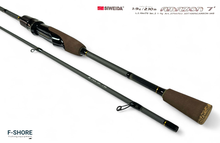 Спиннинг карбоновый Siweida Amazon 1-9g 2.1 m (2750703) - изображение 5