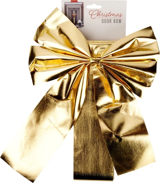 Kokarda dekoracyjna na drzwi Home & Styling Collection 33 x 42 cm Złota (8721037620765) - obraz 2