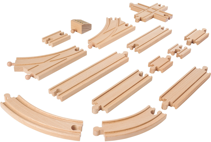 Комплект дерев’яних рейок Eichhorn для розширення колії 44 елемента (4003046009125) - зображення 2