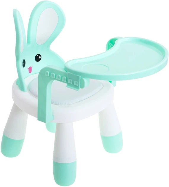 Krzesełko do karmienia Kik ze stolikiem miętowe (5903039723054) - obraz 2
