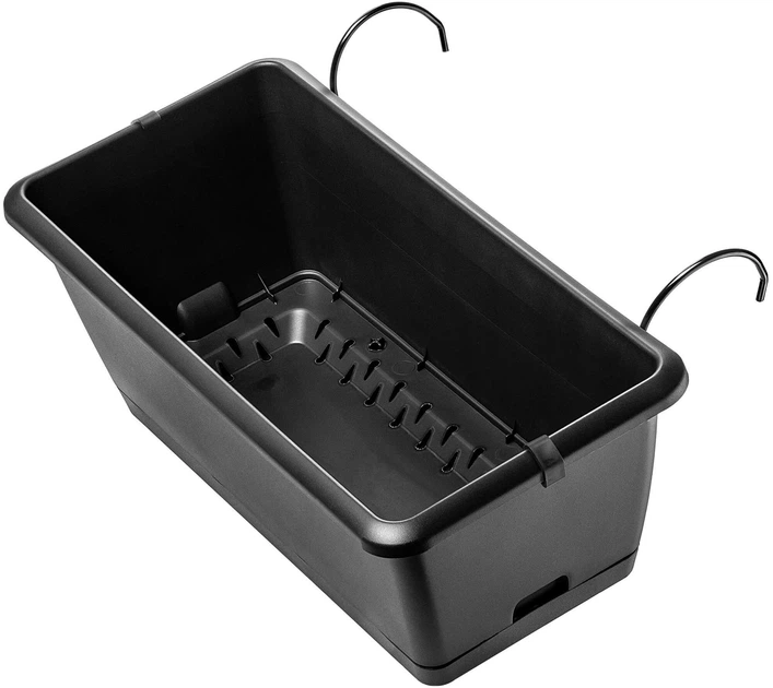 Skrzynia balkonowa Kadax Perama 40 cm Antracyt (K8436) - obraz 2