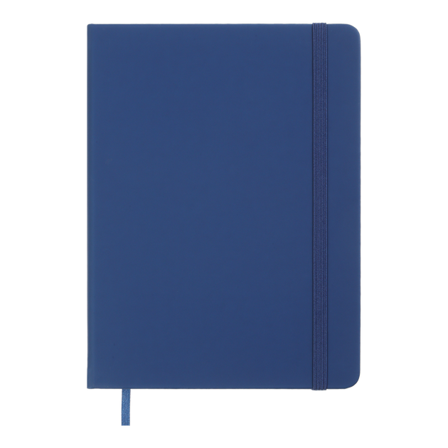 Фото - Щоденник Buromax   Стандарт "TouchMe"  кремовий блок б/т синій з синім зрізом на гумці   2026(BM.2137-02)