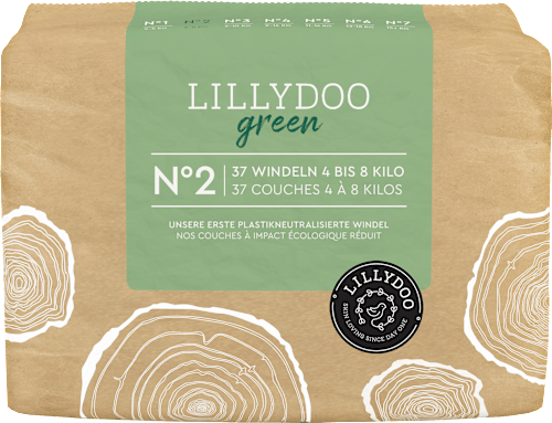 Подгузники эко-подгузники Lillydoo Green 2 размер ( 4-8 кг) уп*37 шт - изображение 2