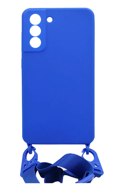 Чохол Molan Silicone Strap для Samsung S21 FE SM-G990F Blue - Фото 1 Чохол Molan Silicone Strap для Samsung S21 FE SM-G990F Blue - изображение 1